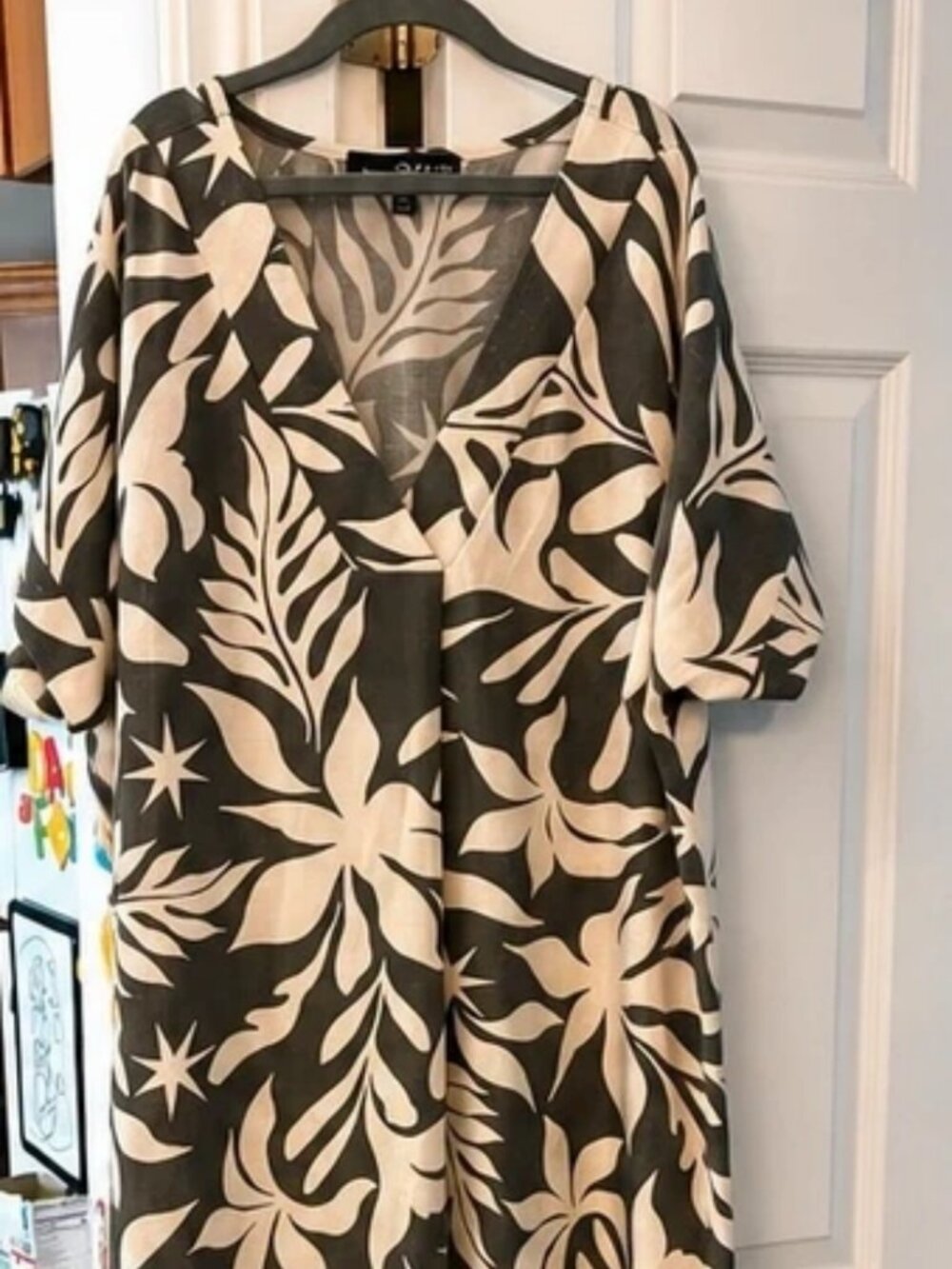 Fred David Tropical Print Maxi Dress - Size M